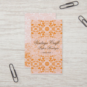 Damask Swirls Lace Sorbet Custom Visitekaartje