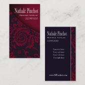 Damask Swoboop - Novelist Writer Editor Freelancer Visitekaartje (Voorkant / Achterkant)