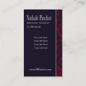 Damask Swoboop - Novelist Writer Editor Freelancer Visitekaartje (Achterkant)