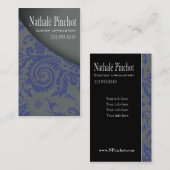 Damask Swoboop - Upholsterer, Furniture Designer Visitekaartje (Voorkant / Achterkant)