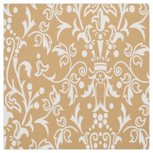 Damask Tan Stof (Swatch)
