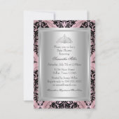 Damask & Tiara Princess Baby shower Invitation (Dos)