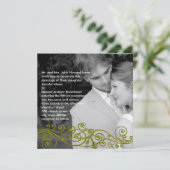 Damask Tourbillonnant votre Faire-part de mariage  (Debout devant)