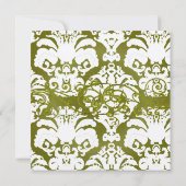 Damask Tourbillonnant votre Faire-part de mariage  (Dos)