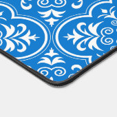 Damask True Blue Classic monochromatica Bureaumat (Hoek)