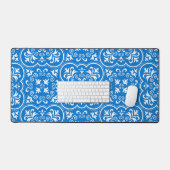 Damask True Blue Classic monochromatica Bureaumat (Keyboard & Muis)