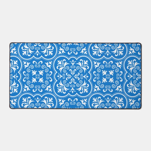 Damask True Blue Classic Monochromatique (Recto)