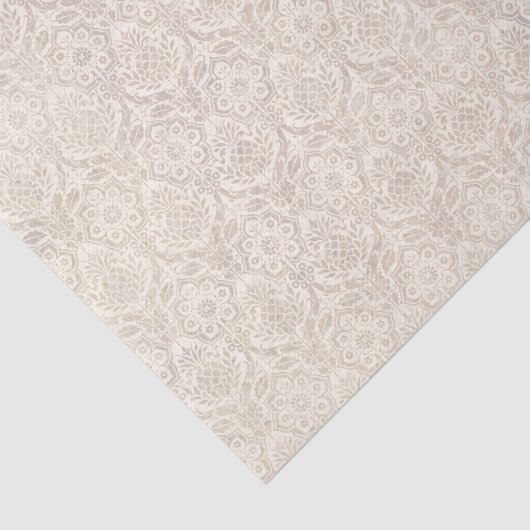 Damask Vanilla Pattern Tissuepapier (Detail)