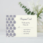 Damask Vintage RSVP (bleu) (Debout devant)