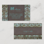 Damask Visitekaartje Interior Design 6 (Voorkant / Achterkant)