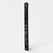 Damask Wallpaper - wit + je achtergrond. Case-Mate iPhone Case (Achterkant/links)