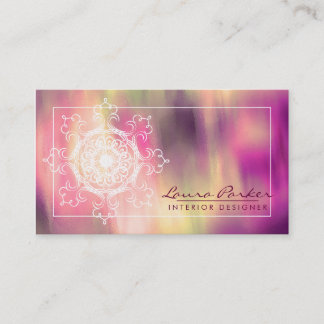 Damask Waterverf Mandala Elegant Artist Visitekaartje
