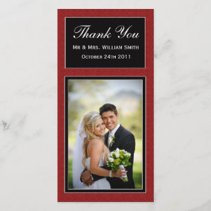 Damask Wedding Hartelijk dank Bedankkaart