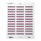 Damask Wedding Invitation Adresetiketten Etiket (Full Sheet)