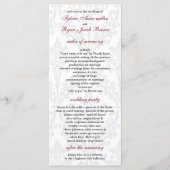 Damask Wedding programma (Voorkant)