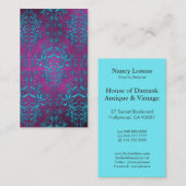 Damask Wildbloemen, ELECTRA Visitekaartje (Voorkant / Achterkant)