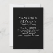 Damask wildflower Western land cowboy party Kaart (Achterkant)