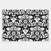 Damask Wrapping Paper Flat Sheet Set of 3 (Voorkant 2)