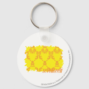 Damask Yellow-Sinaasappel 2 Sleutelhanger