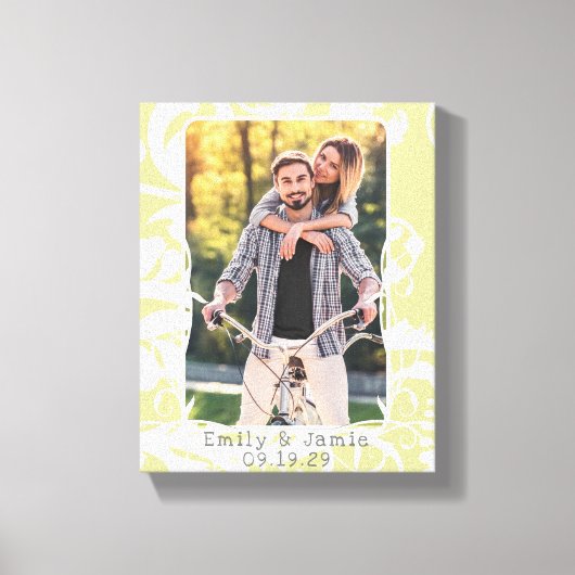 Damask Your Photo Wrapped Canvas (Voorkant)