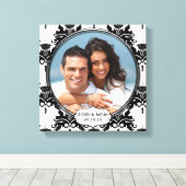 Damask Your Photo Wrapped Canvas Afdruk (Insitu (Houten vloer))