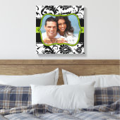 Damask Your Photo Wrapped Canvas Afdruk (Insitu (Slaapkamer))
