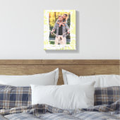 Damask Your Photo Wrapped Canvas Afdruk (Insitu (Slaapkamer))