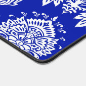 Damask Zaffre bleu contemporain monochromatique (Coin)