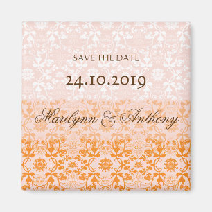 Damask zwaait met Sorbet sparen de Magnet Datum Magneet