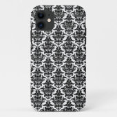Damask - Zwart op witte iPhone draagtas Case-Mate iPhone Case (Achterkant)