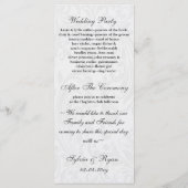 damask zwart Trouwprogramma Programma (Achterkant)