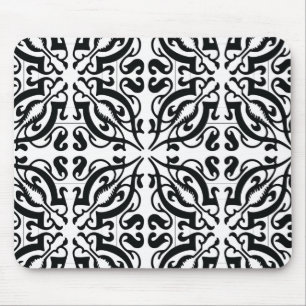 DAMASK - zwart-wit Muismat