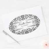 Damasker-label Ovale Sticker (Envelop)