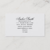 Damaskus envelop zwart en wit visitekaartje (Achterkant)