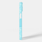 Damaslicht blauw, aangepaste naam, lint Case-Mate iPhone case (Achterkant / Rechts)