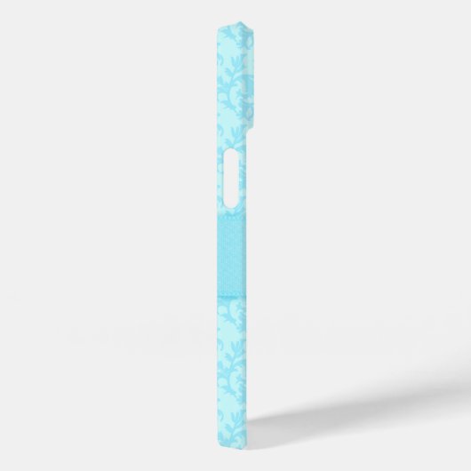 Damaslicht blauw, aangepaste naam, lint Case-Mate iPhone case (Achterkant / Rechts)