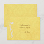 Damasontwerp RSVP Kaartje (Voorkant / Achterkant)