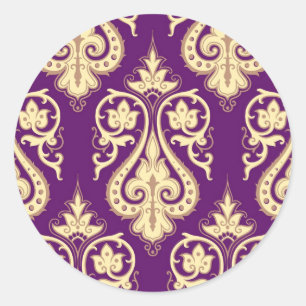 DamasPatroon 4 Ronde Sticker