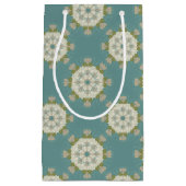 Damaspatroon met abstracte elementen klein cadeauzakje (Voorkant)