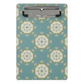 Damaspatroon met abstracte elementen mini klembord (Voorkant)