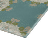 Damaspatroon met abstracte elementen snijplank (Hoek)