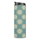 Damaspatroon met abstracte elementen thermosbeker (Geroteerd rechts)