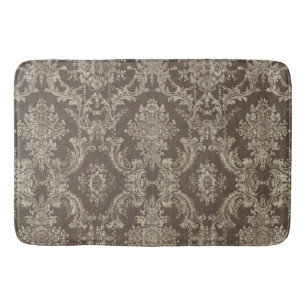 Damaspatroon met Grungy Finish - bladert Badmat