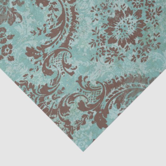 Damaspatroon met monogram Tissuepapier (Detail)