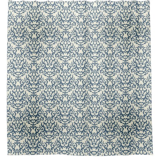 Damaspatroon op verloopachtergrond 2 douchegordijn (Voorkant)