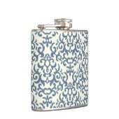 Damaspatroon op verloopachtergrond 2 heupfles (Rechts)