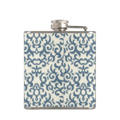 Damaspatroon op verloopachtergrond 2 heupfles (Achterkant)