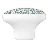 Damaspatroon op verloopachtergrond 2 keramische knop (Zijkant)