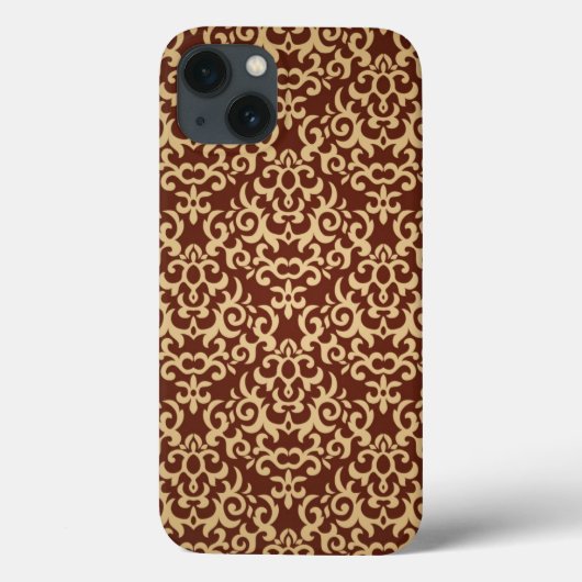 Damaspatroon op verloopachtergrond Case-Mate iPhone case (Achterkant)