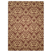 Damaspatroon op verloopachtergrond klembord (Achterkant)